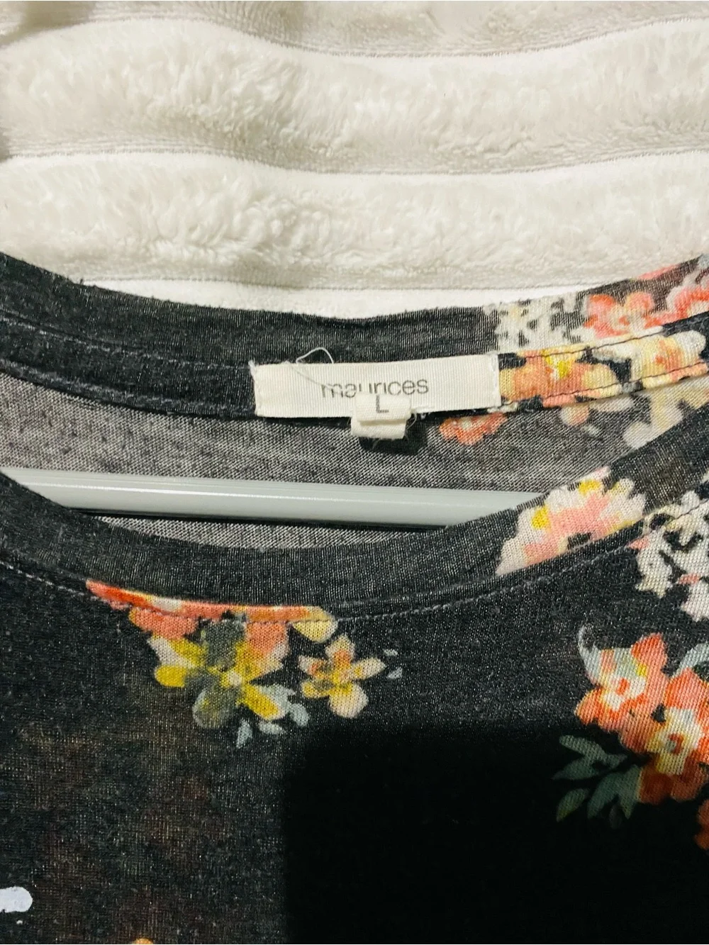 Maurices Black Floral 